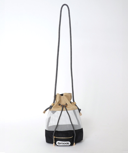 ショルダーバッグ・ポシェット Leather Belted Bucket Bag collex｜レザーキンチャクポシェット ショルダーバッグ