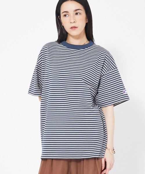 tシャツ 「WEB限定」Champion ボーダー Tシャツ レディース