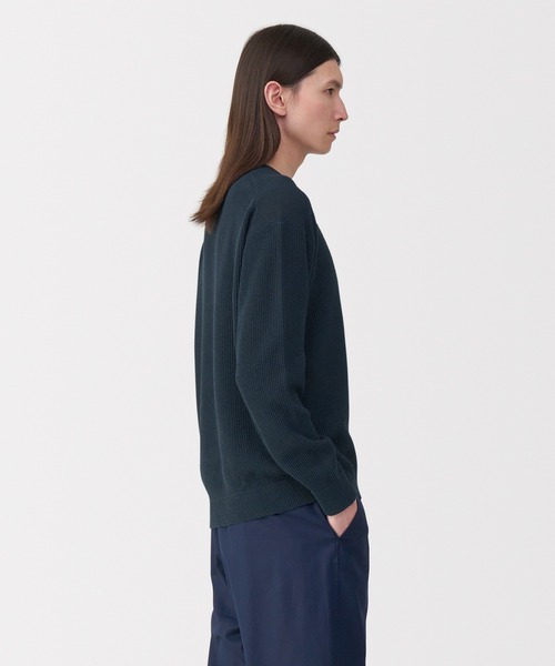 ニット セーター 「MUJI Labo」婦人　ダブルフェイスニットシャツ レディース メンズ MUJI Labo カーディガン 「MUJI Labo」婦人 コットンハイゲージ