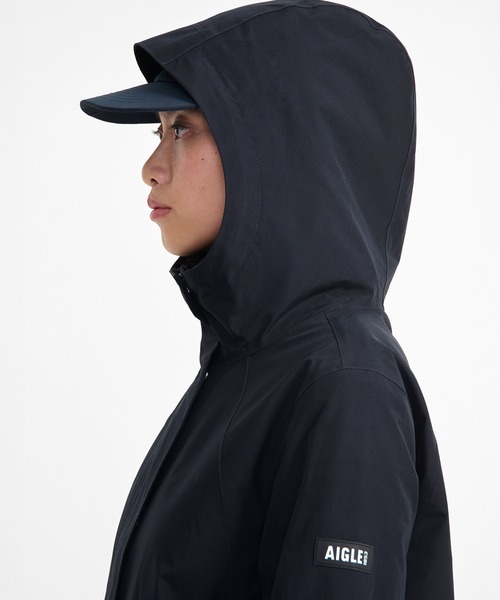 AIGLE GORE-TEX マウンテンパーカー S 黒 AIGLE マウンテンパーカー ウインドブレーカー GORE-TEX