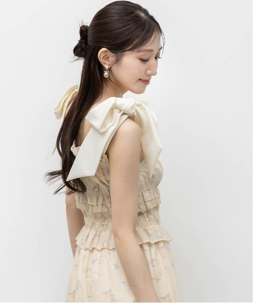 RANDA（ランダ） ワンピース ショルダーリボンワンピース : ZOZOTOWN