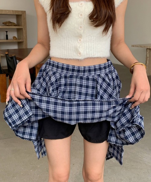 ミニスカート アシンメトリー チェック柄 L3026 Amazon.co.jp: [ZHENGTU] レディース スカート アシンメトリー