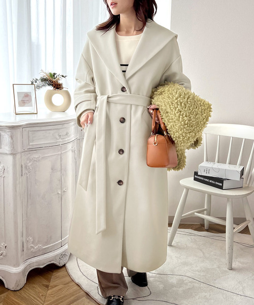 classicalelf（クラシカルエルフ） チェスターコート LARGE アイボリー