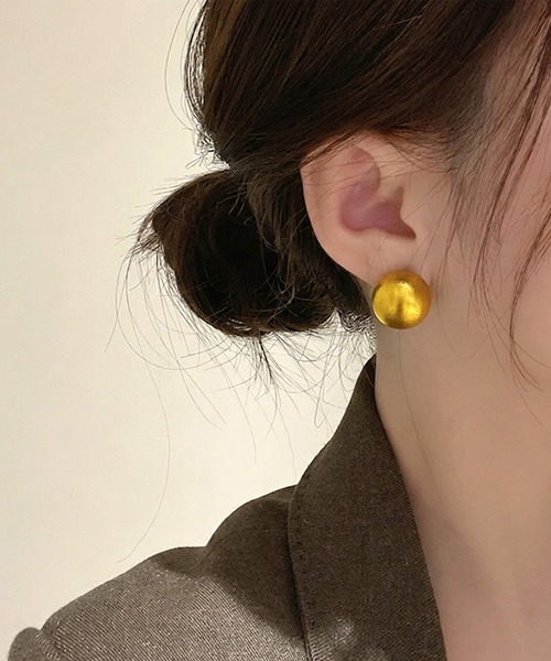 ピアス 艶消しボールデザイン大人ピアス レディース : ZOZOTOWN Yahoo
