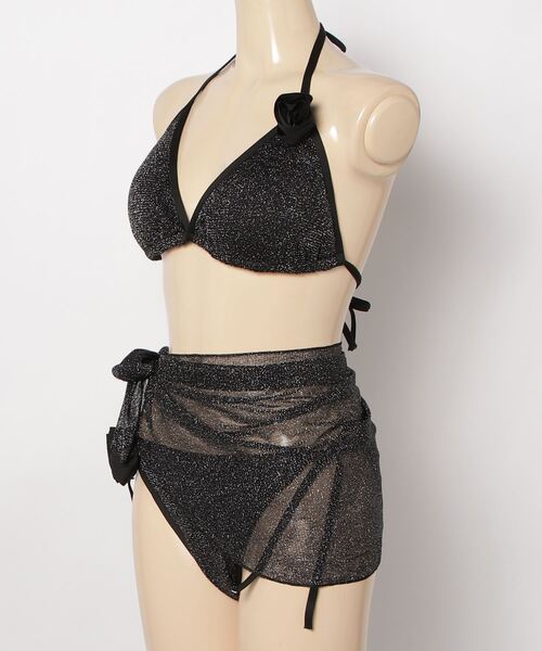 gossip!ロサンゼルス 水着 Y2K「4色展開 」3点セットビキニ レディース