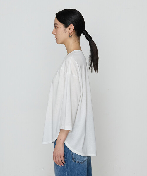 COMME CA（コムサ） tシャツ 36Gポリエステル／レーヨン天竺 Vネック