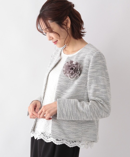 GLOBAL WORK（グローバルワーク） ツイードジャケット LARGE グレー