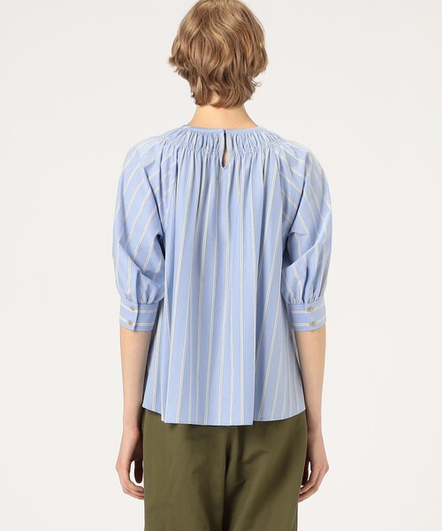 MACPHEE シャツ MACPHEE ブラウス シャツ コットンブロード バンドカラーシャツ