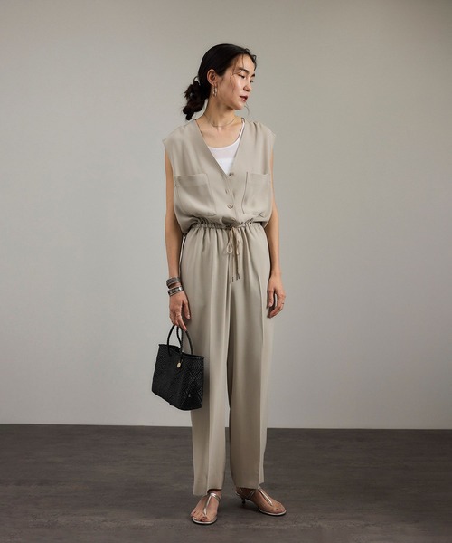【ベージュ（27）】シアーコントラストカップ付きタンク SALON adam et rope'｜シアーコントラストカップ付きタンク | Rakuten