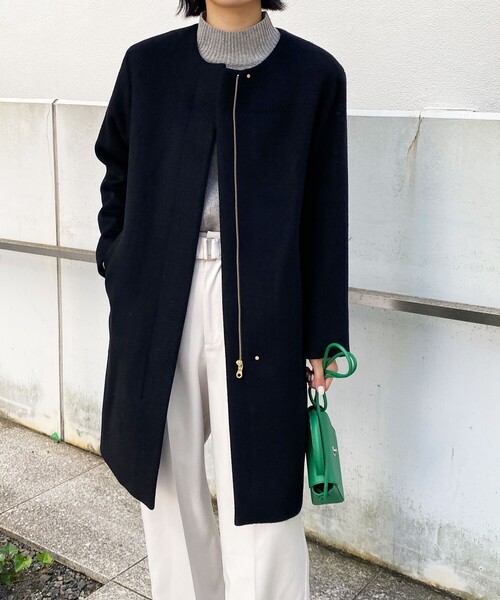 OPAQUE.CLIP（オペークドットクリップ） ノーカラーコート 38 ブラック