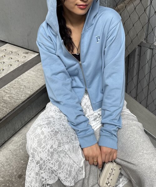 ㊳　ワンダフルワールド の フード付きブラウス ワンダフルワールド♡フード付ブラウス レディース