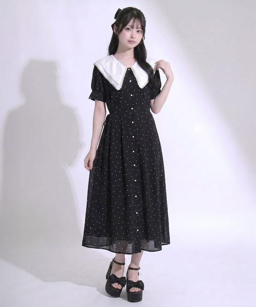 希少⭐︎4M様購入！バラディシャツワンピース DearMyLoveRose（ディアマイラブローズ） ワンピース 夏 半袖 ダブル