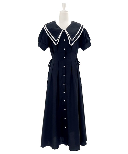 新品未使用DearMyLove Roseダブルビッグカラーシャツワンピース ダブルビッグカラーシャツワンピース【大きいサイズ有り