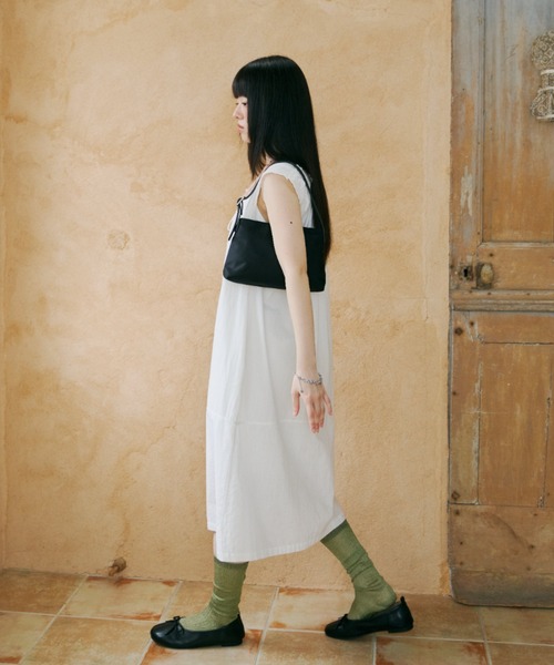 GIUNON ワンピース embroidery hem tank dress / エンブロイ