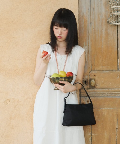 GIUNON ワンピース 夏 embroidery hem tank dress / エンブロイダリー