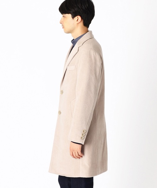 COMME CA ISM（コムサイズム） チェスターコート MEDIUM ブラウン