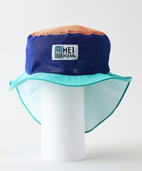 MEI 帽子 ハット 「MEI/メイ」水陸両用 タレ付き ワンポイント