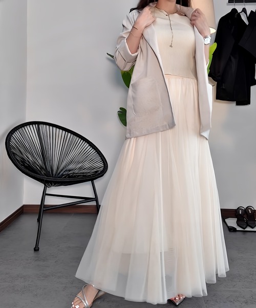 THEODORIC.dy（セオドリックディ） ロング スカート エアリーチュール