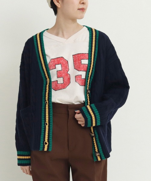 CHILD WOMAN（チャイルドウーマン） カーディガン チルデンニット