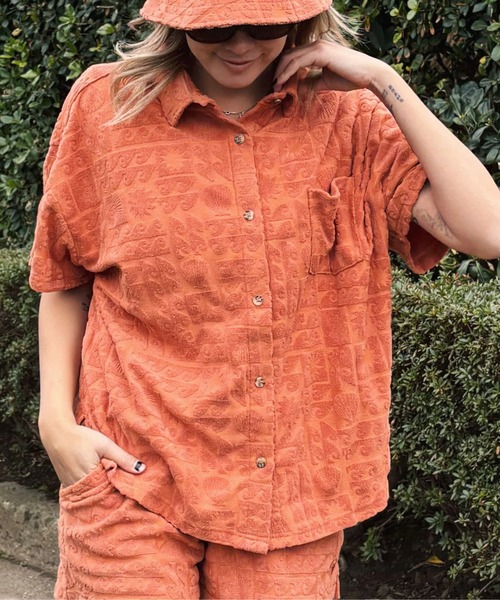 ROXY（ロキシー） ブラウス シャツ SUNBATHING SHIRT /ロキシー総柄 