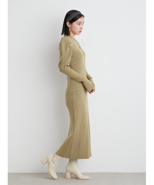 LILY BROWN（リリーブラウン） ニットワンピース ONE SIZE ブラウン