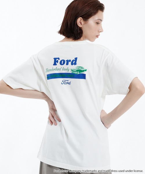 tシャツ 「別注」PUBLIC TOKYO×GOOD ROCK SPEED×FORD Tシャツ　（FORD THUNDERBIRD TEE） レディー