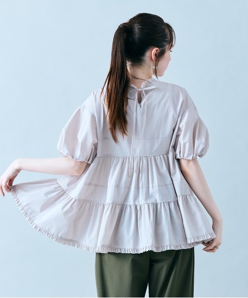 Audie a Muses（オーディア ミューズ） ブラウス シャツ 夏 半袖 ミニ