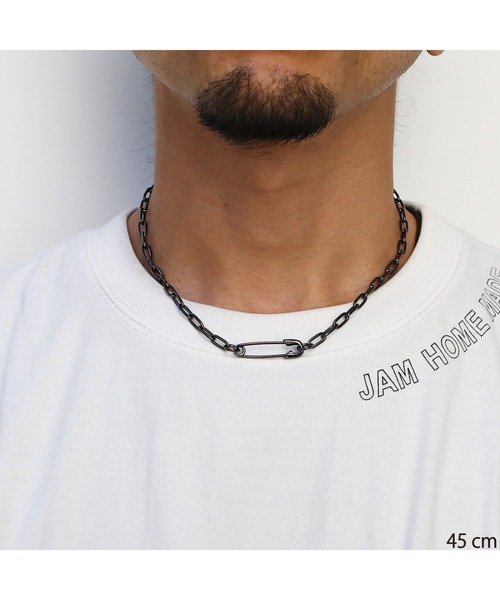 JAM HOME MADE（ジャムホームメイド） ネックレス 安全ピン 長アズキ