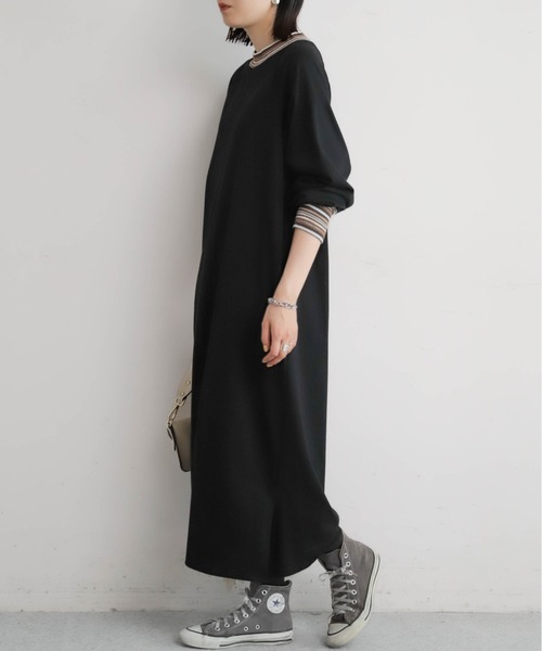 NOMBRE IMPAIR（ノンブルアンペール） ワンピース ボーダーリブコンビ