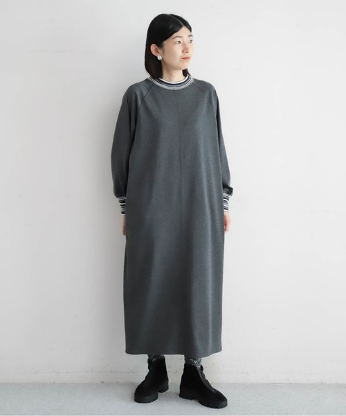 NOMBRE IMPAIR（ノンブルアンペール） ワンピース ボーダーリブコンビ