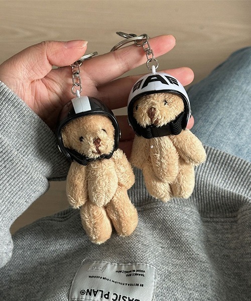 c.u.l キーホルダー クマ テディーベア カラビナ付き じゃらじゃら