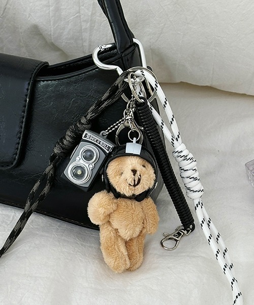 c.u.l キーホルダー クマ テディーベア カラビナ付き じゃらじゃら