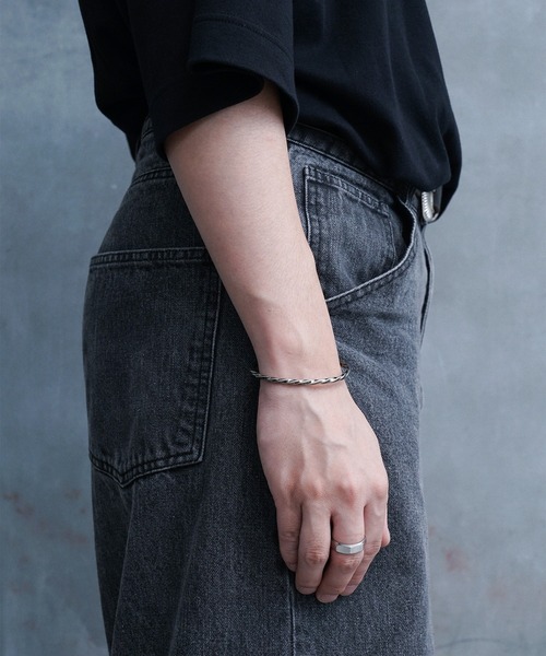 ARROWM バングル スパイラルカーブバングル メンズ レディース