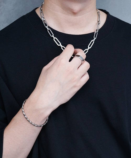 ARROWM バングル スパイラルカーブバングル メンズ レディース