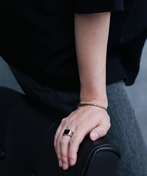 ARROWM バングル スパイラルカーブバングル メンズ レディース