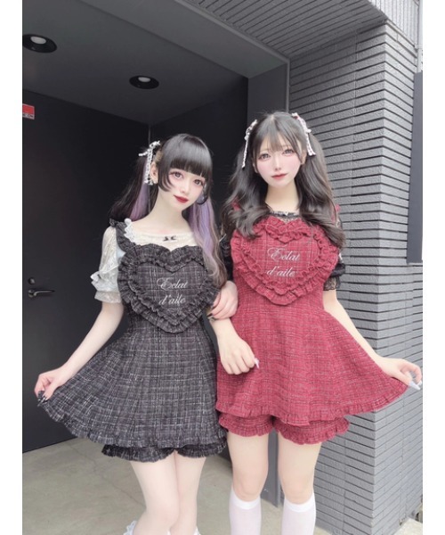 ハートエプロン（ファッション）（色：ブラック系）のおすすめ