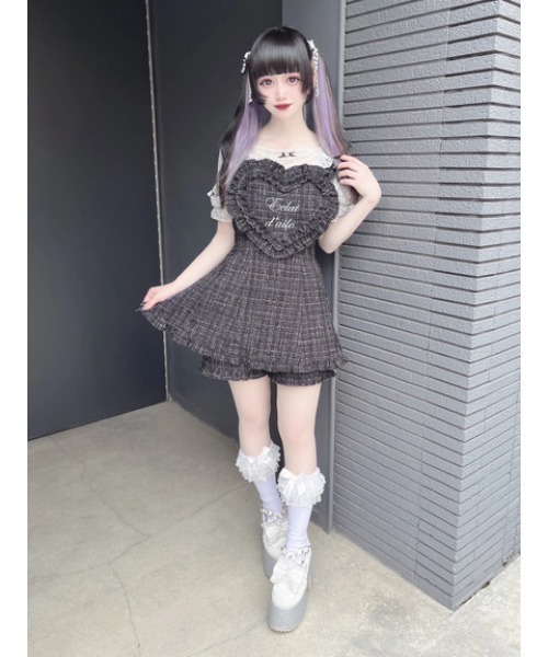 ハートエプロン（ファッション）（色：ブラック系）のおすすめ