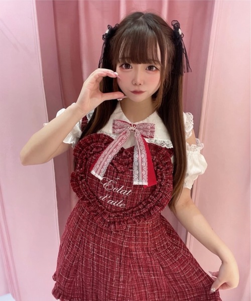 Ank Rouge ハートエプロンセットアップ ハートエプロンセットアップ - Ank Rouge(アンクルージュ)の