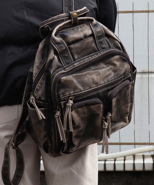 WESTSEA（ウエストシー） デイバック リュック エイジング加工 PU