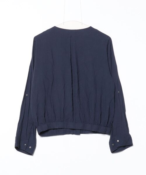 NANO universe（ナノ・ユニバース） ジップアップブルゾン 36 ネイビー