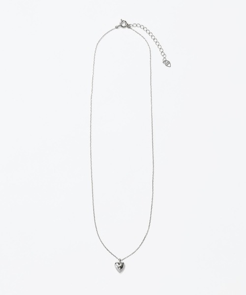 JUPITER ネックレス 「SV」ハートモチーフダイヤモンドネックレス/金属