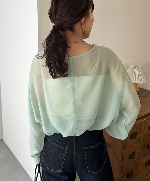 「DISCOAT」 長袖ブラウス MEDIUM ブラック レディース
