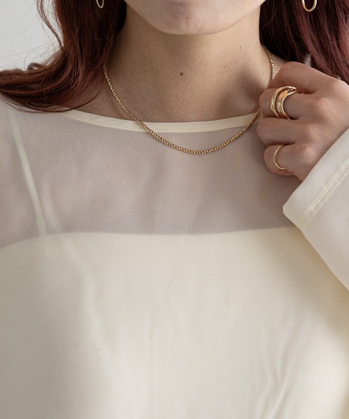 「DISCOAT」 長袖ブラウス MEDIUM ブラック レディース