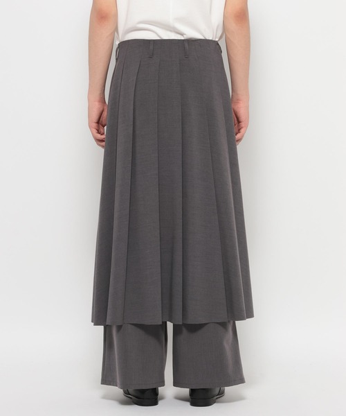 HARE スカートレイヤードパンツ セール】SKIRTレイヤードパンツ(HARE)（スラックス）｜HARE