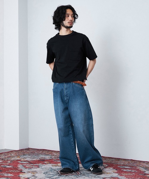 ERLワイドデニム Lee（リー） ワイドパンツ ジーンズ Wrangler/ラングラー「US ORIGINAL