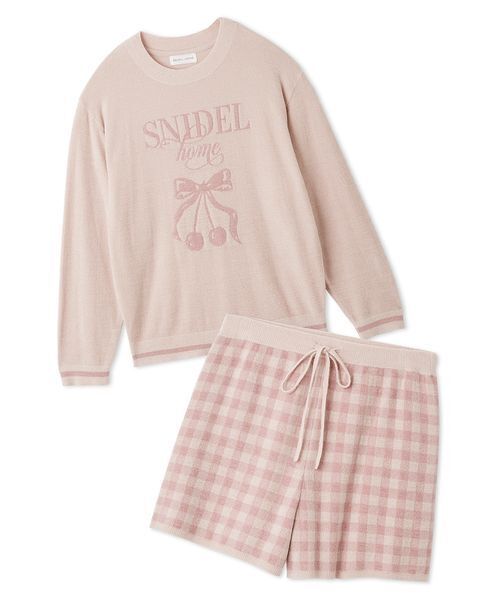SNIDEL HOME パジャマ ルームウェア チェリーシリーズニット