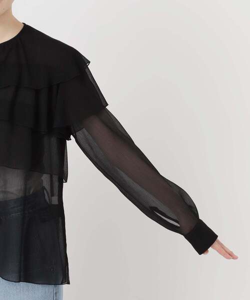 IENA ブラウス シャツ 「一部カラーWEB・一部店舗限定/追加」楊柳