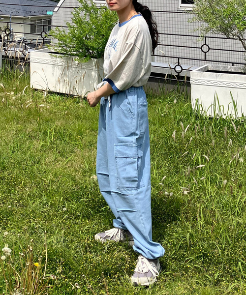 「AS KNOW AS plus」 半袖Tシャツ FREE グレー レディース_画像6