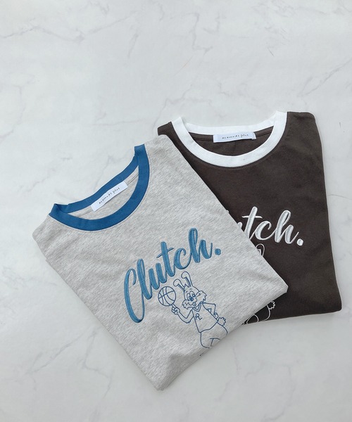 「AS KNOW AS plus」 半袖Tシャツ FREE グレー レディース_画像9