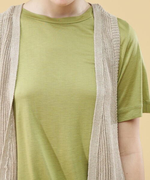 「GALERIE VIE」 ニットカーディガン FREE ネイビー レディース_画像5